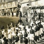 Children pulling carnival float