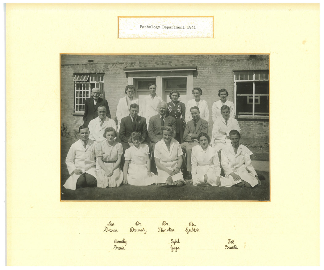 2015.140 Pathology Dept, Odstock Hospital 1941
