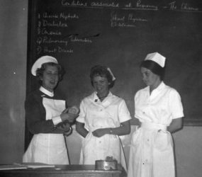 Nurses receiving training in classroom