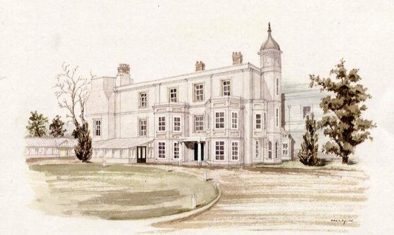 Watercolour image of Old Manor