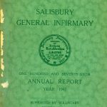 Green cover for 1941 hospital Annual Report
