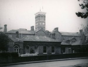 Harnham Hospital buildings viewed from road