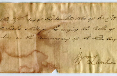 Historic document with ink script writing