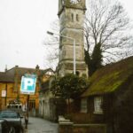 Colour photograph of the clock tower