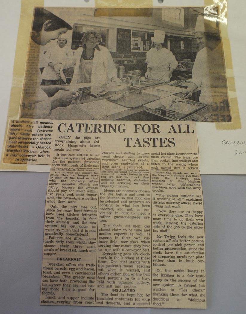 newspaper article ‘catering for all tastes’