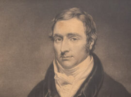 Detail of historic portrait