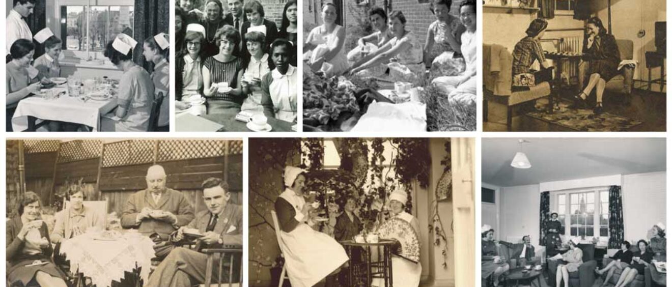 Collage of old photographs from Salisbury Hospital archives