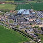 Salisbury District Hospital site aerial view