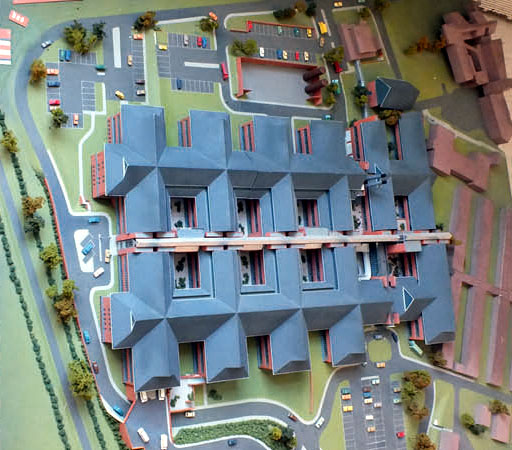 3D model of Salisbury District Hospital