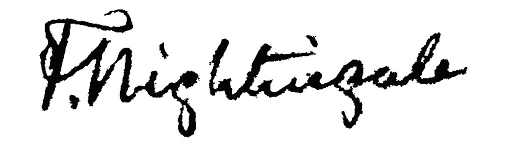 Florence Nightingale’s signature