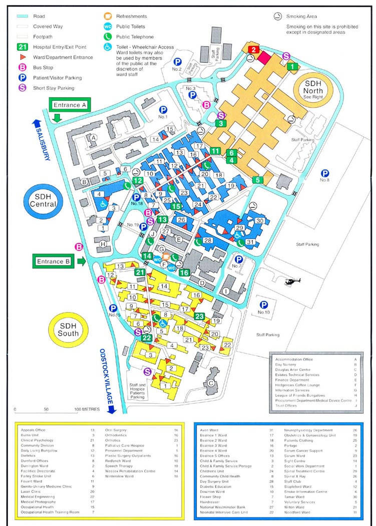 Map Of Salisbury Hospital