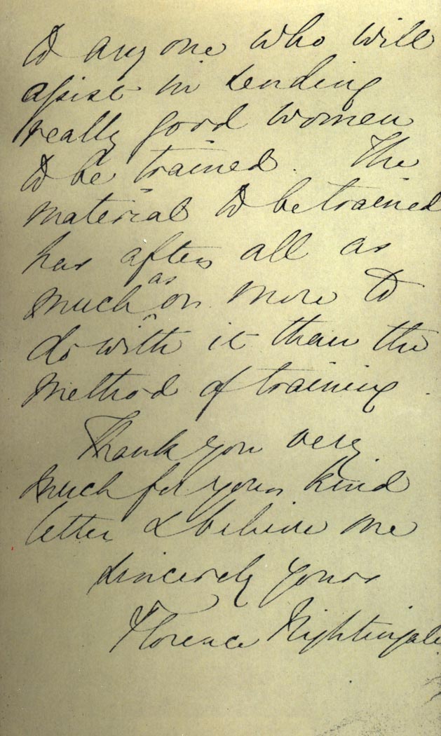 Letter from Florence Nightingale  dated 27 Feb 1862, page 5
