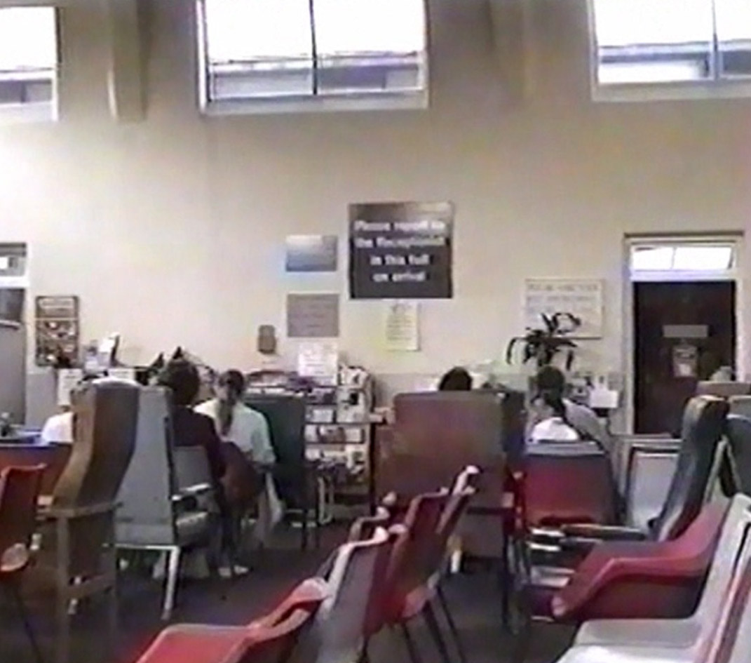 Salisbury General Infirmary Outpatient Hall just before closure, 1992