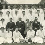 Black and white staff photograph