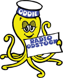 Colour illustration of yellow octopus named oddie with hat