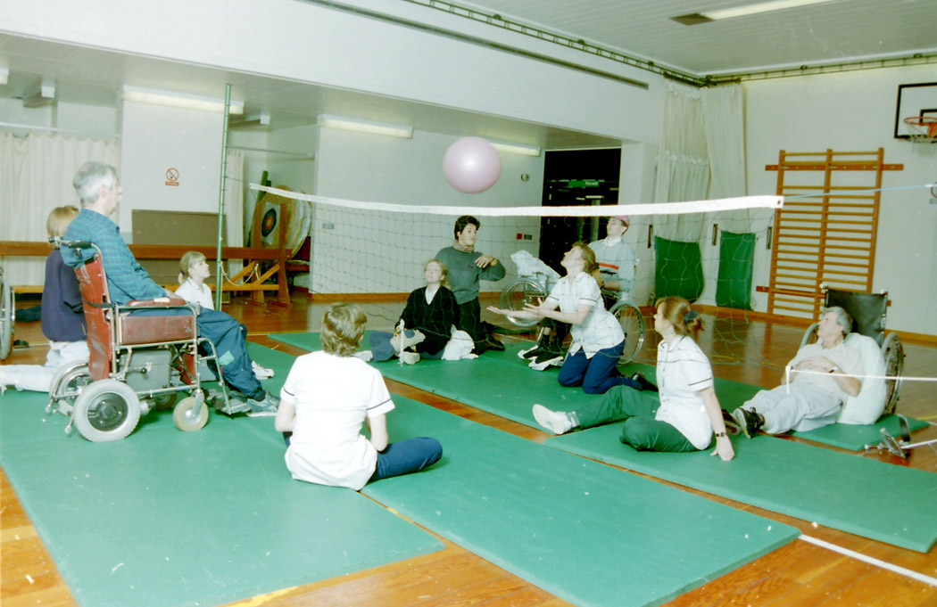 playing volleyball Spinal Unit 1992