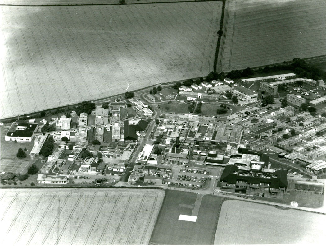 new spinal unit aerial photo, post 1984