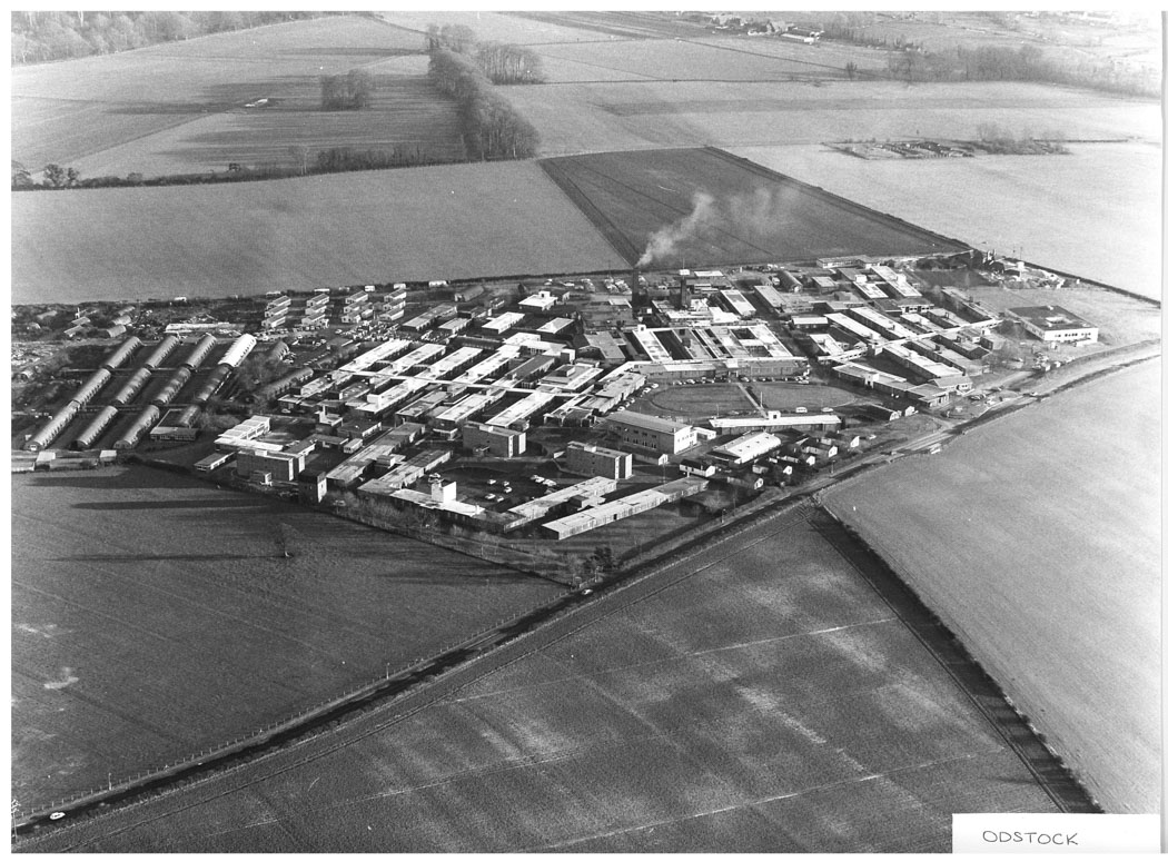 aerial view of Ostock hospital pre-1984