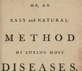 Front page of Primitive Physick printed book