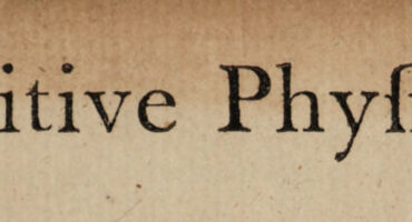Close up text of Primitive Physick book